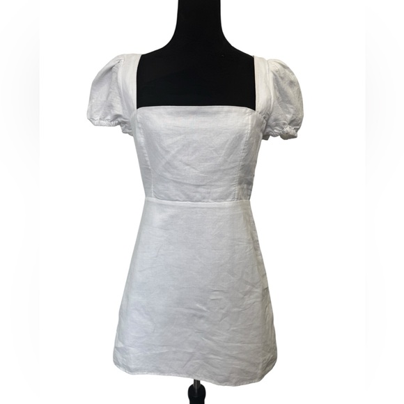 Aritzia Sunday Best Monday Strappy Back Dress White - Picture 3 of 11